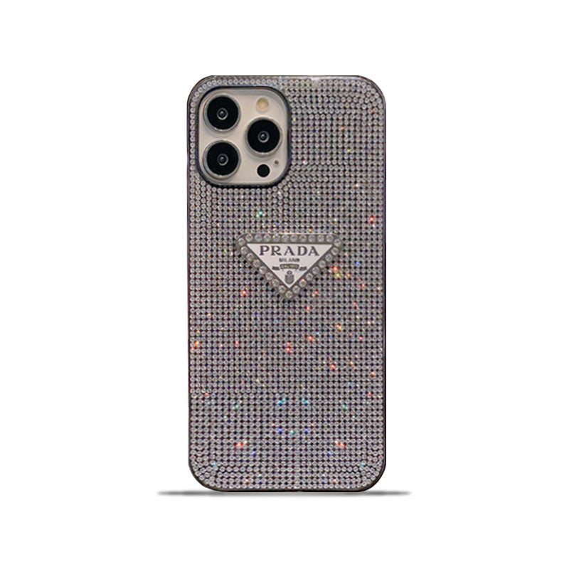 Prada iPhone Case With  Diamond White-QD240513