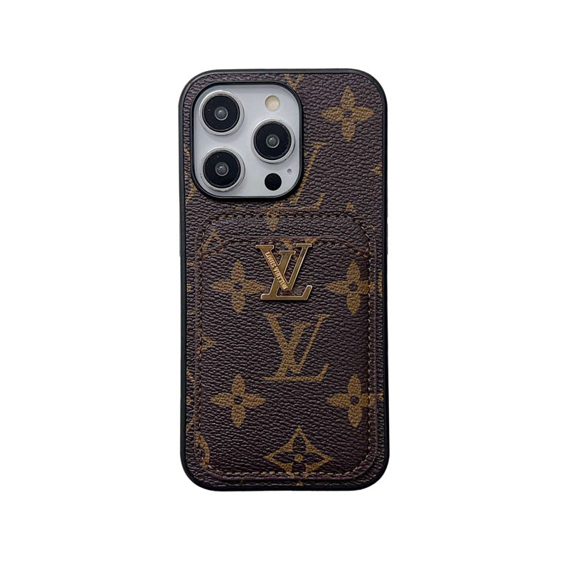 Classic Monogram iPhone Case With Card Holder -Small printing-MonogramD240313