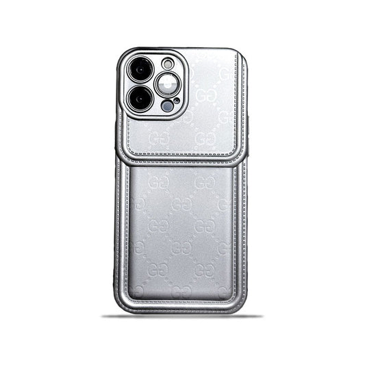 GG iPhone Case Silver Small Printing-PG240330