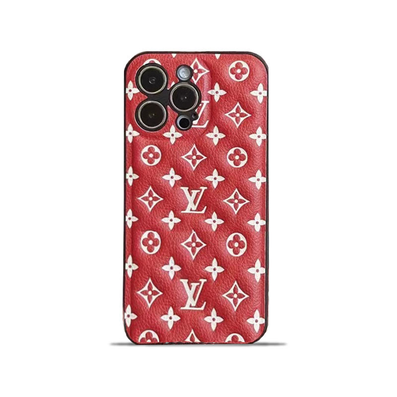 Red Monogram iPhone Case  -QB231115