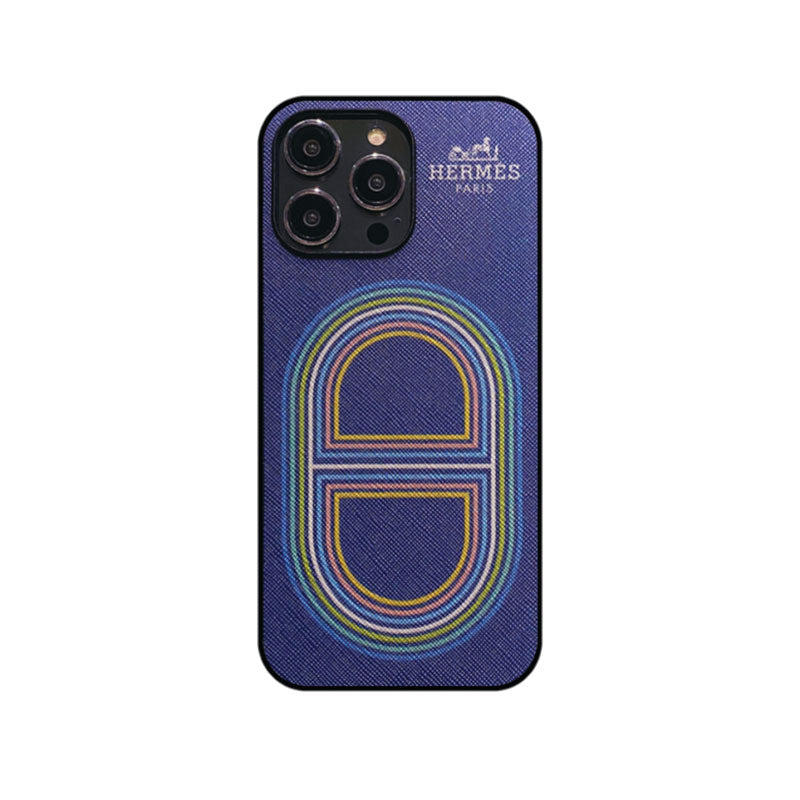 Hermes Rainbow iPhone Case Blue-CHK2414321437