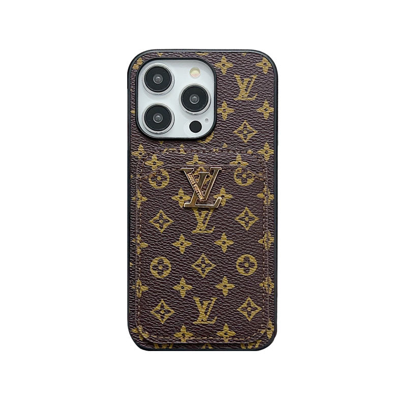 Classic Monogram iPhone Case With Card Holder -Big printing-MonogramD240313