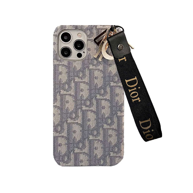 CD iPhone Case With Strap Gray-GS240315