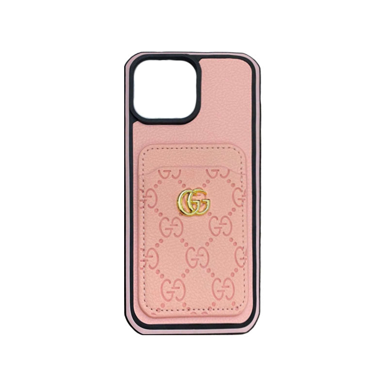 GG iPhone Case With Card Holder  Blcak -KBK240424