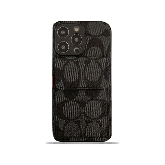 Coach iPhone Case With  Wallet Black-HP240513