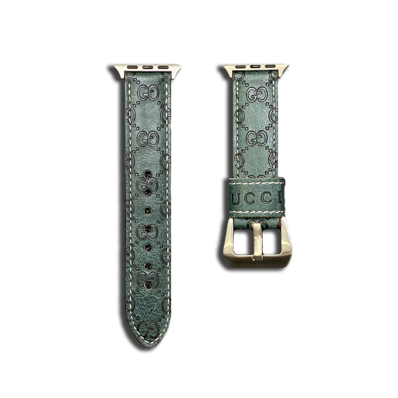 GG Apple Watch Band Leather Green-SW24422