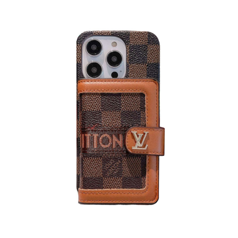 Monogram iPhone Case With Wallet And Crossbody Strap Brown -QB240329