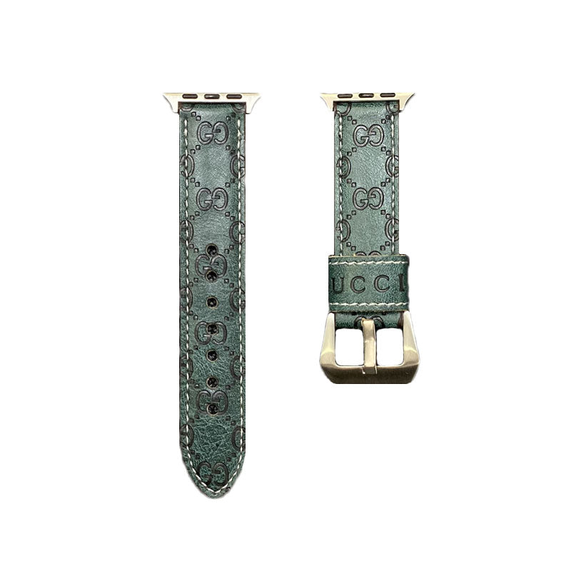 GG Apple Watch Band Leather Green-SW24422