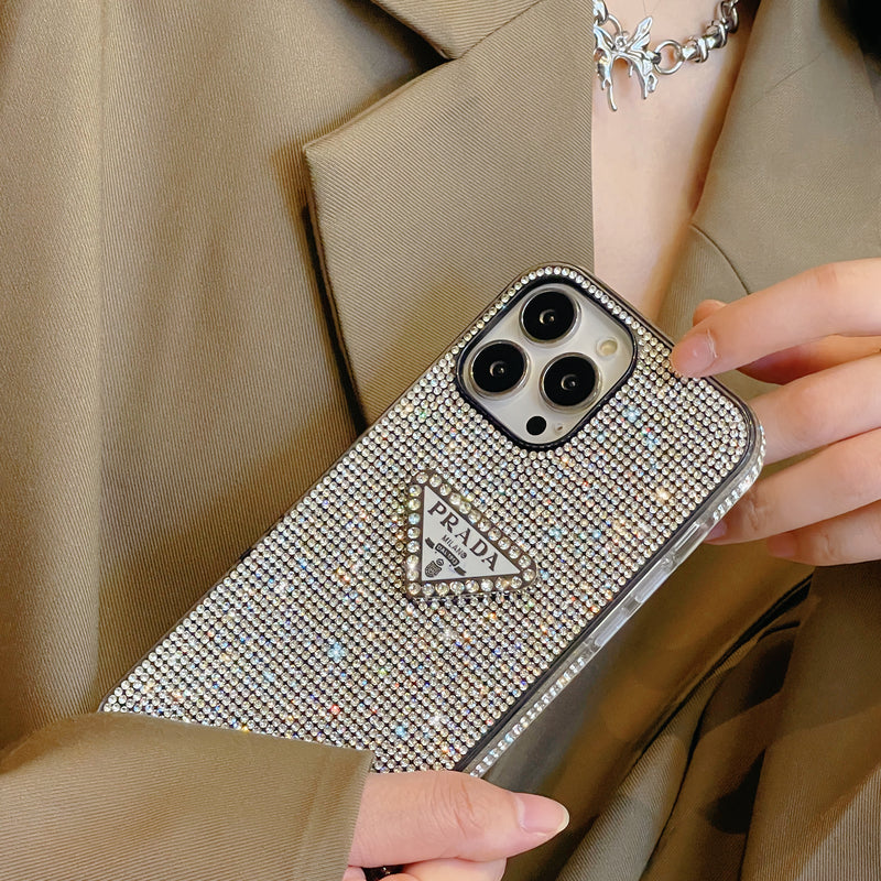 Prada iPhone Case With  Diamond White-QD240513