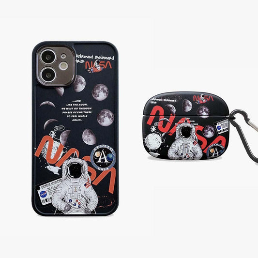 Limited Black Astronaut Phone & AirPods Case | 2-Pack