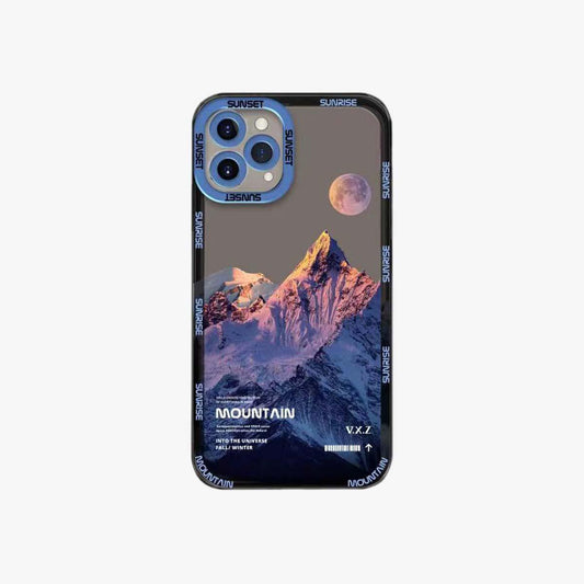 Transparent Phone Case | Blue Snow Mountain