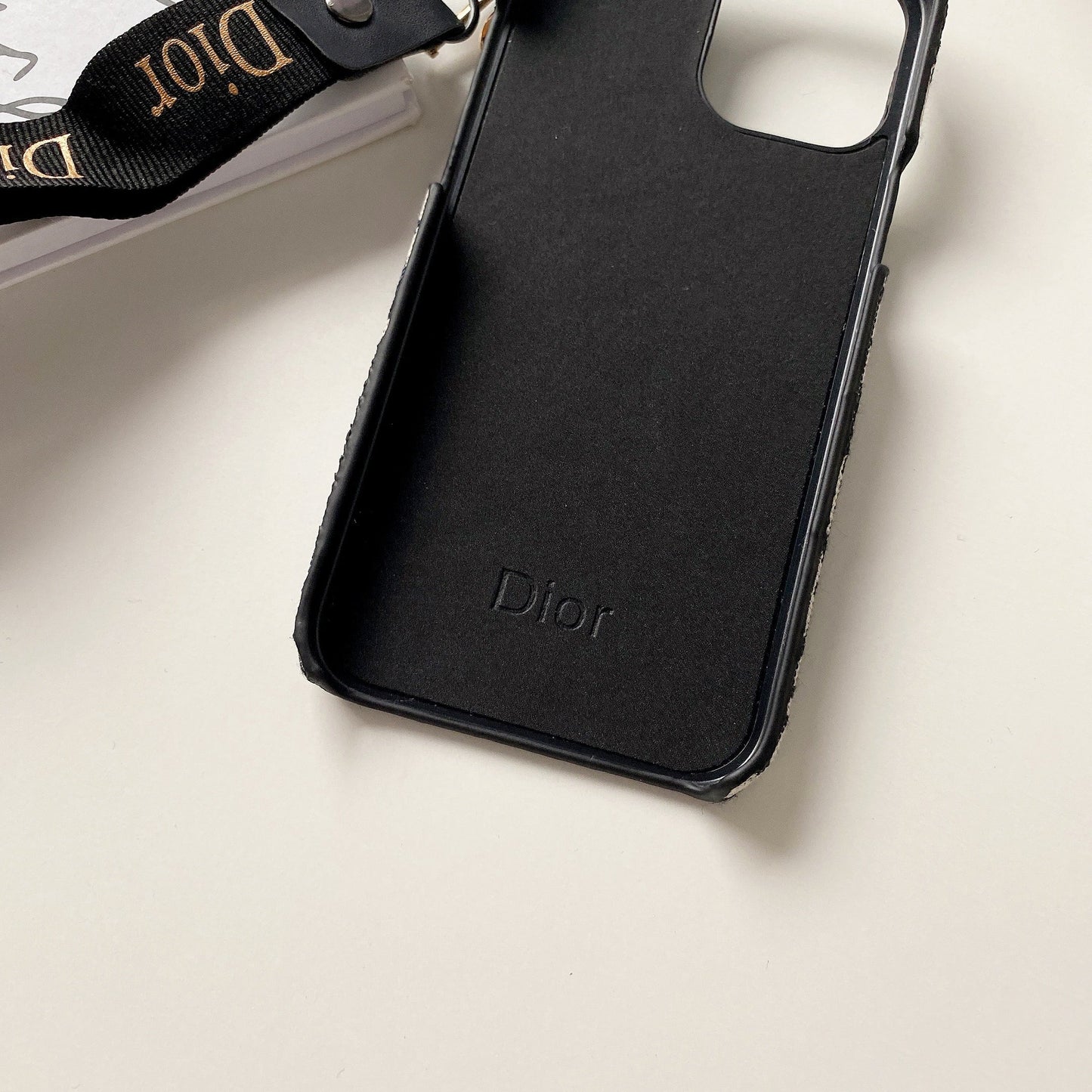 CD iPhone Case With Strap Black-GS240315