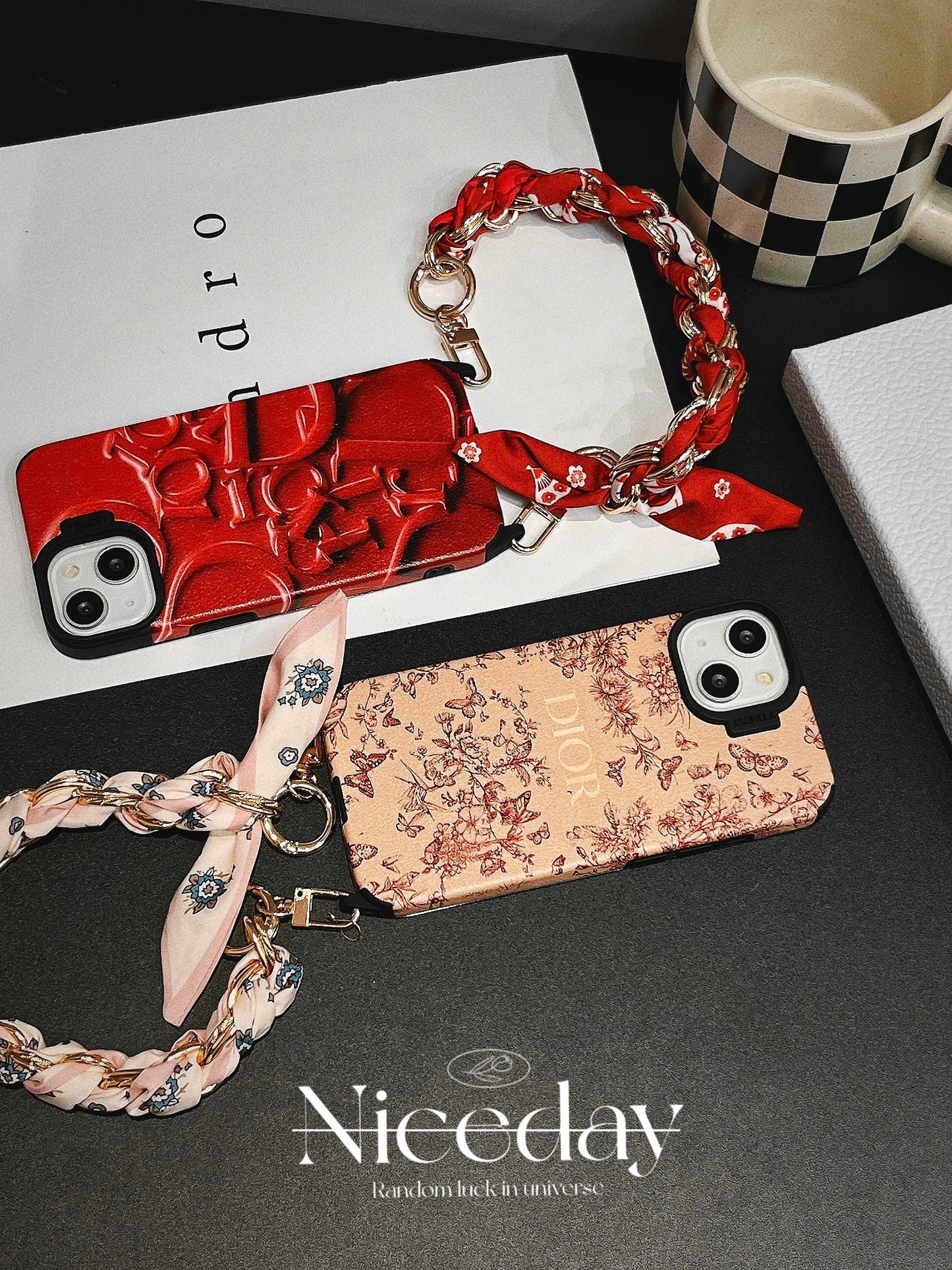 CD iPhone Case With Strap Red-TPS240201