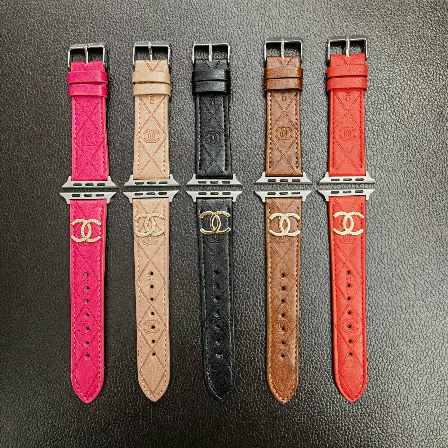 Luxury CC  Apple Watch Band Coffee-YHK2405059