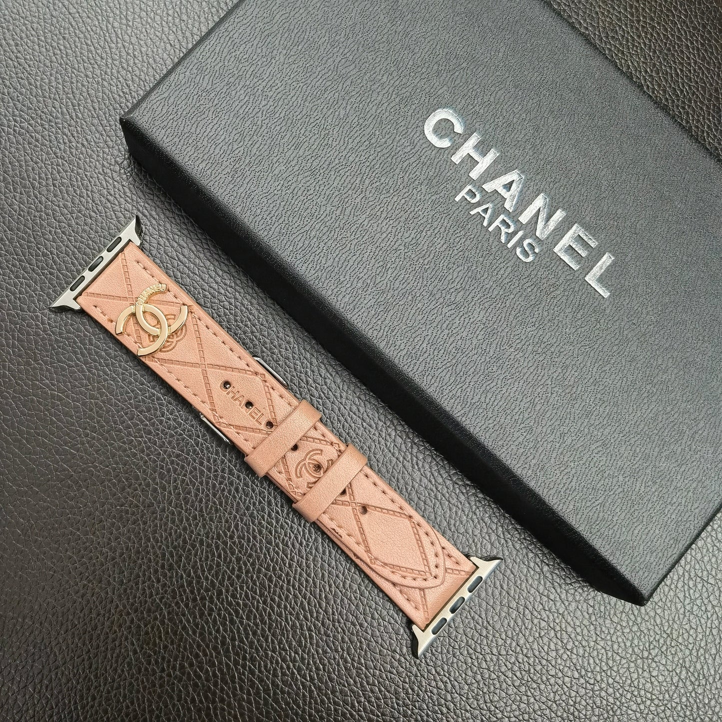 Luxury CC  Apple Watch Band Coffee-YHK2405059