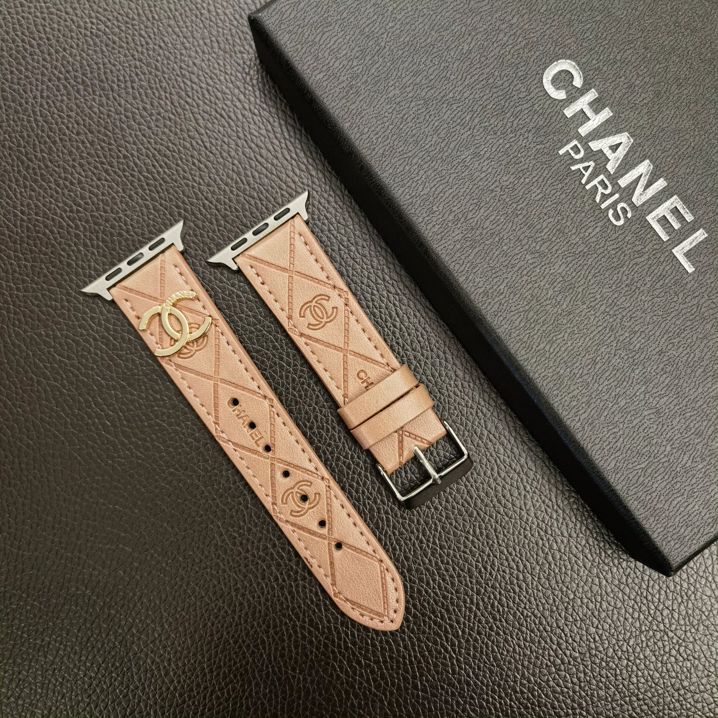 Luxury CC  Apple Watch Band Coffee-YHK2405059