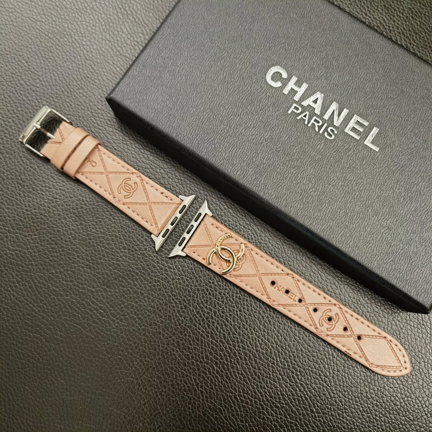 Luxury CC  Apple Watch Band Coffee-YHK2405059