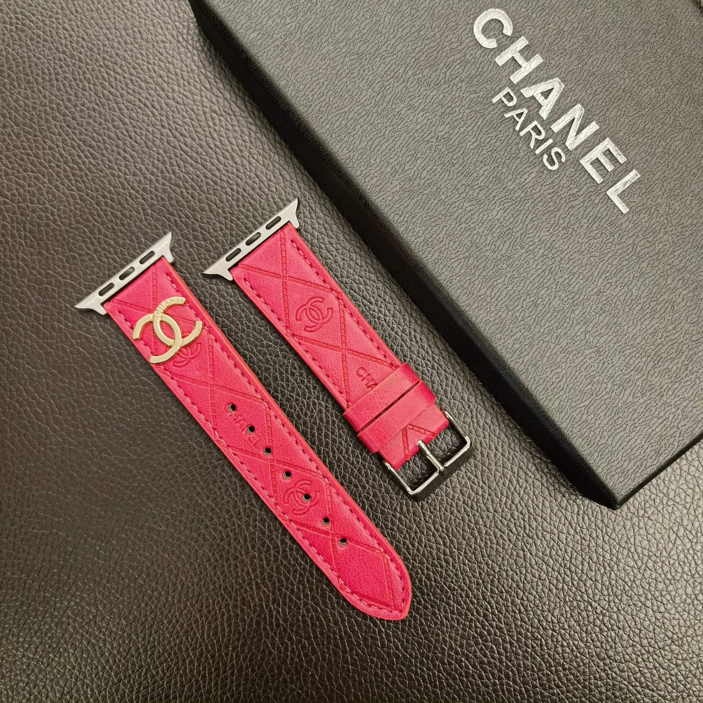 Luxury CC  Apple Watch Band Pink-YHK2405059