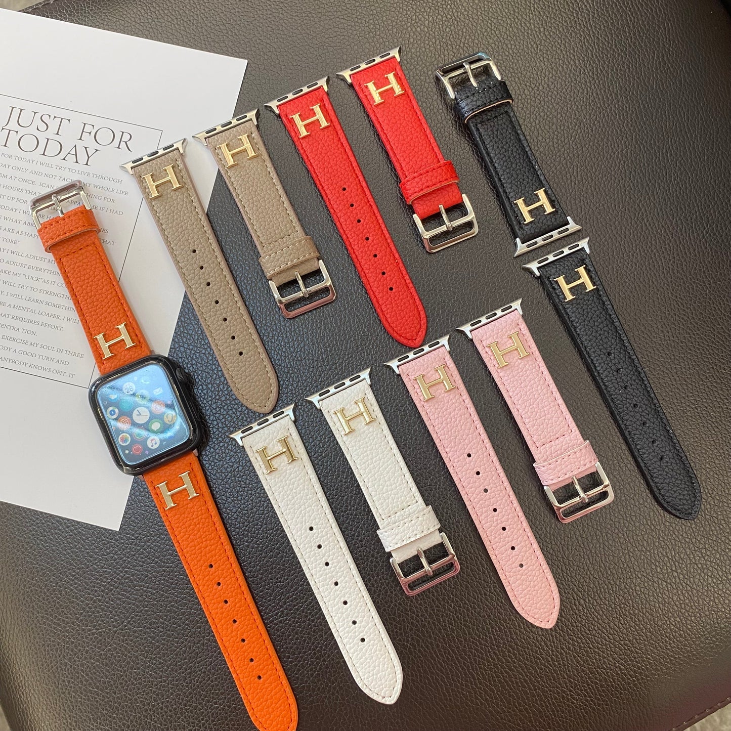 Hermes Apple Watch Band Orange-ZP240509