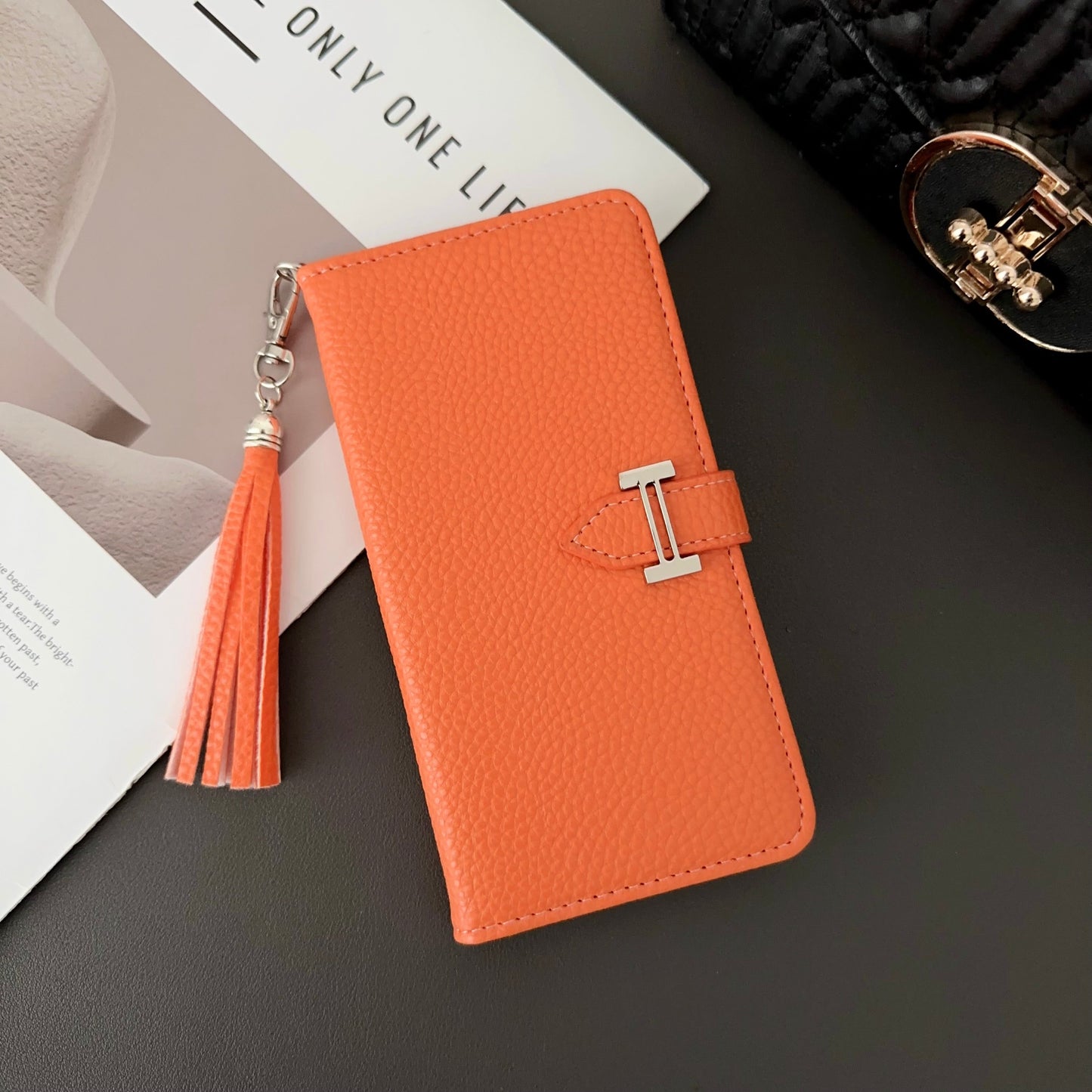 Hermes Holster iPhone Case Orange-PTK240603