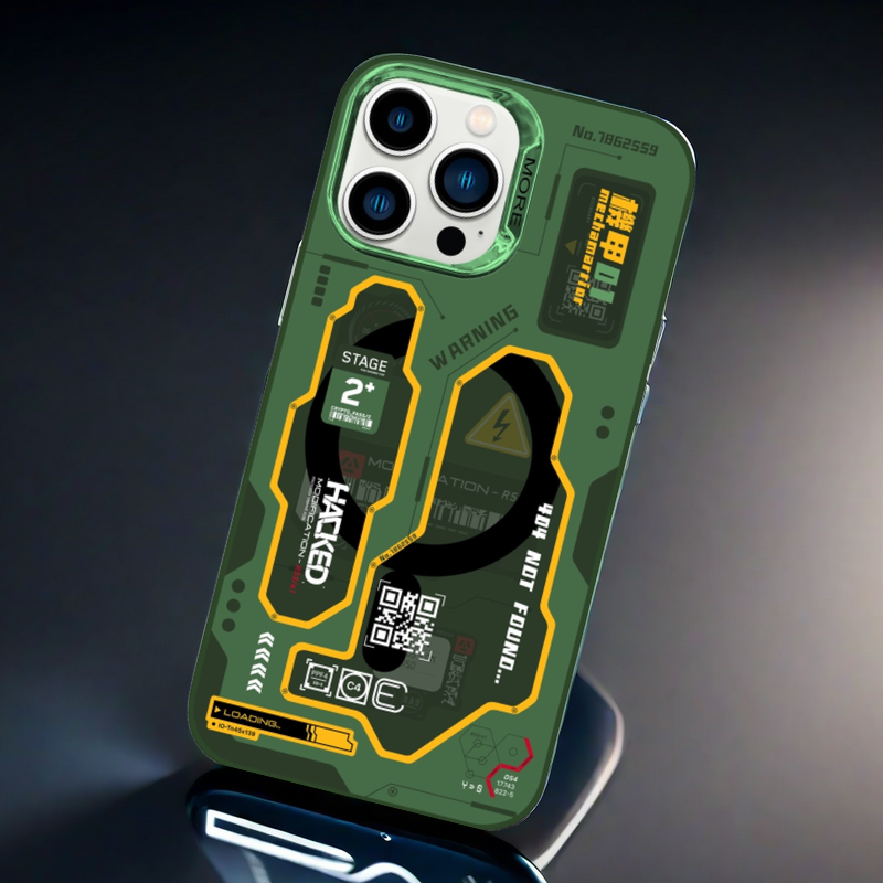 Magsafe Phone Case | MechWarArmor Green (Optional Magnetic Holder)