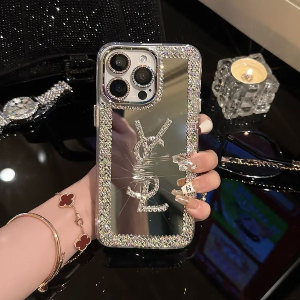 Luxury Beauty Mirror iPhone Case