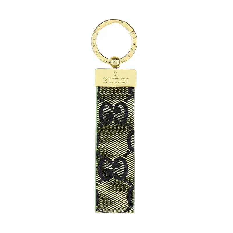 Leather Monogram Keychain