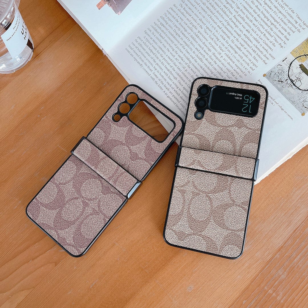 Coach Z Flip/Z Fold Samsung Phone Case with Finger Strap