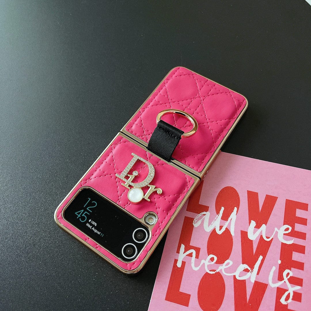 Dior Z Flip/Z Fold Phone Case with a Finger Ring | Samsung Cover