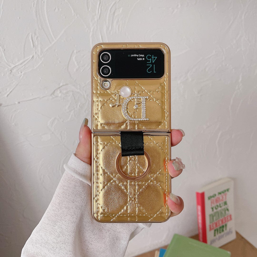 Dior Z Flip/Z Fold Phone Case with a Finger Ring | Samsung Cover