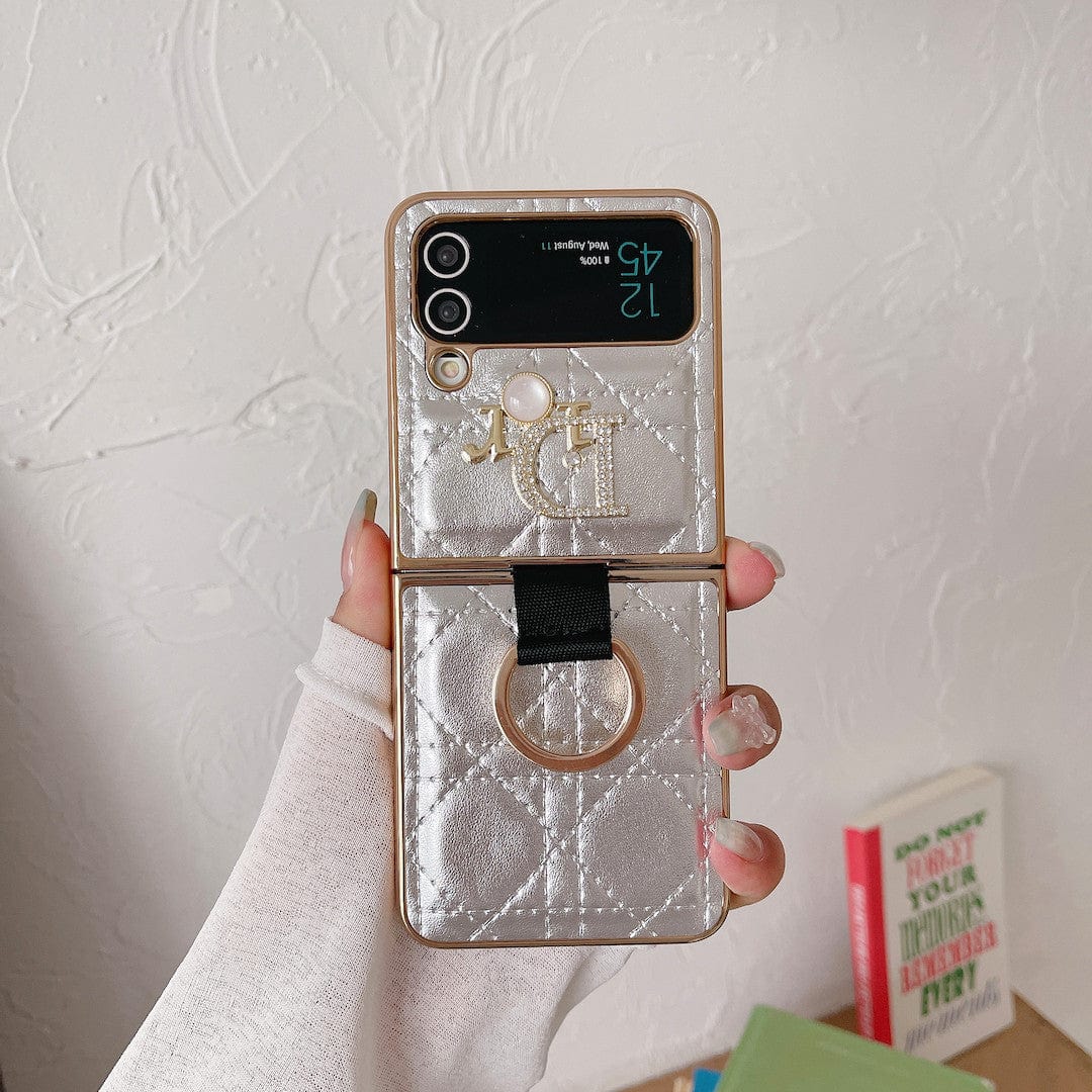 Dior Z Flip/Z Fold Phone Case with a Finger Ring | Samsung Cover