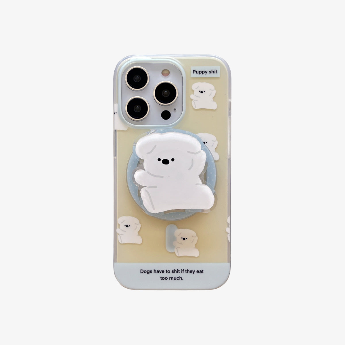 Magsafe Phone Case | White Dog With Magnetic Holder