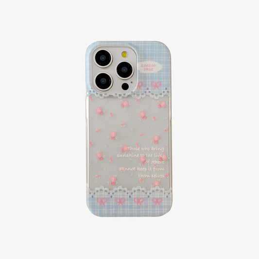 Frosted Phone Case | Translucent Roses