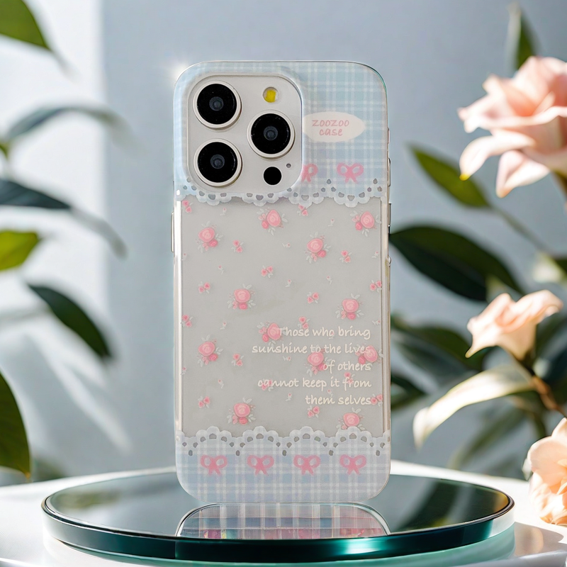 Frosted Phone Case | Translucent Roses