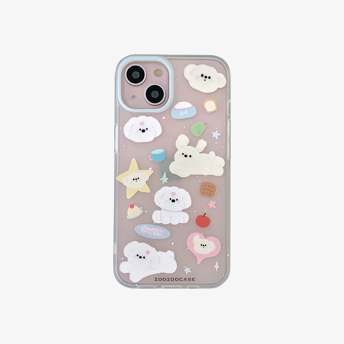 Frosted Phone Case | Translucent White Dog