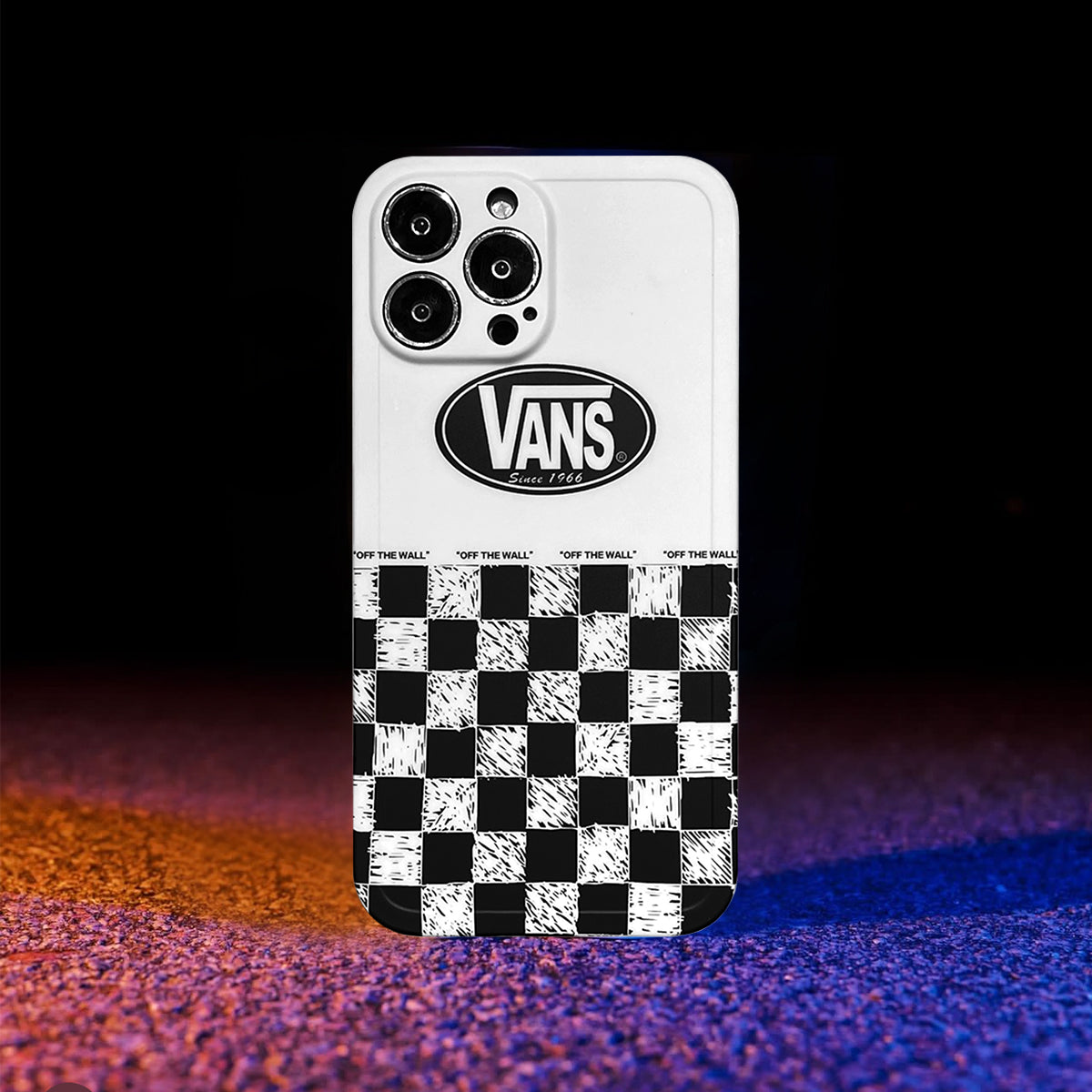 Limited Phone Case | VA Checkerboard Pattern White