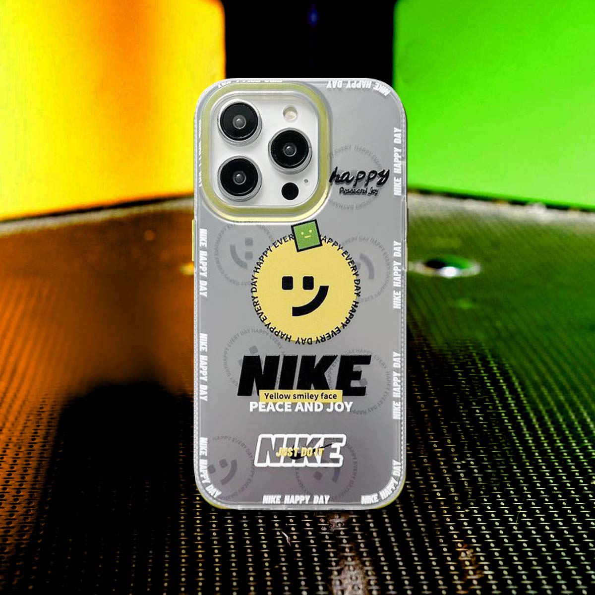 Reflective Phone Case | NK Yellow Smile Face